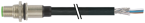 M12 male receptacle 12-pole shielded rear mount 