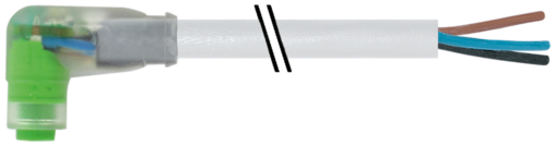 M8 Snap-in F uhlovy 2x LED / volny konec 